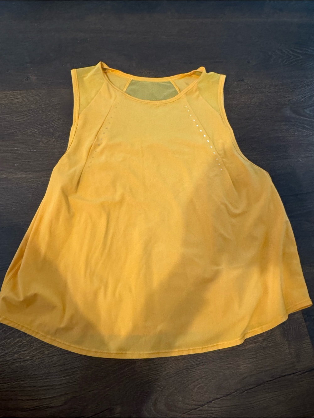 lululemon athletica Yellow Sleeveless Performance Tank